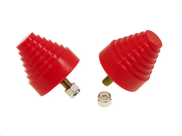 Prothane Universal Bump Stop 2-1/4X2-1/4 Cono con Stp - Rojo