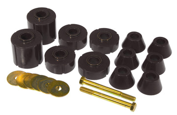 Prothane 73-80 GM Kit de 12 bujes para montaje en carrocería, color negro