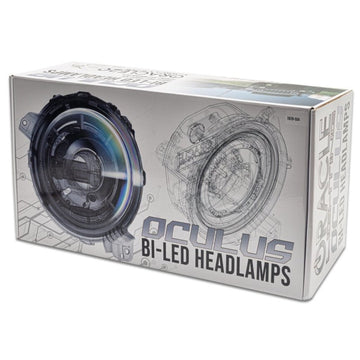 Faros delanteros proyectores bi-LED Oracle Oculus para Jeep JL/Gladiator JT - Plata satinada - 5500K