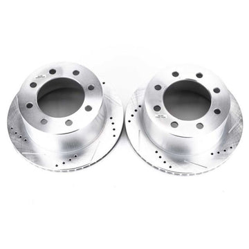 Power Stop 00-02 Dodge Ram 2500 Rotores traseros perforados y ranurados – Par