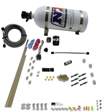 Nitrous Express Kit nitroso de puerto directo seco de 6 cilindros con botella de 10 lb