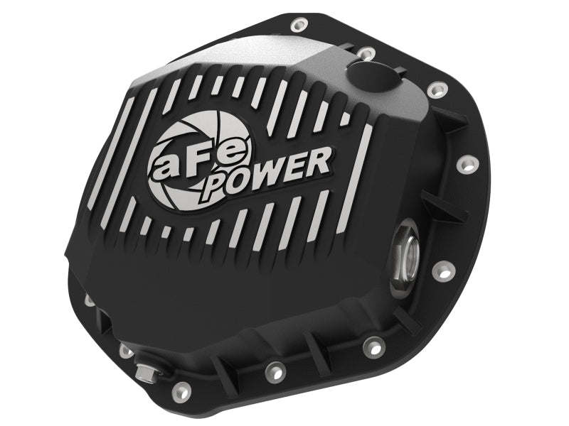 aFe Power Pro Series Rear Differential Cover Black w/ Machined Fins 14-18 Dodge Trucks 2500/3500
