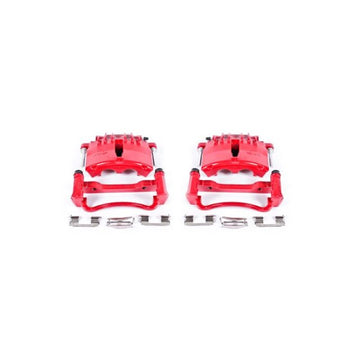 Power Stop 99-02 Ford Mustang pinzas delanteras rojas con soportes - par