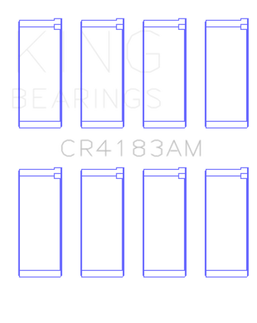 King Engine Bearings Chrysler/Mitsubishi 122ci 2.0L (Size 0.75) Rod Bearing Set