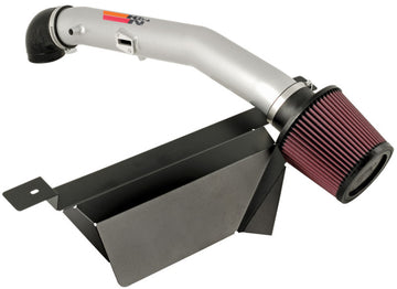 K&amp;N 06-08 Pontiac Solstice / Saturn Sky L4-2.4L Entrada de Ram corta Silver Typhoon
