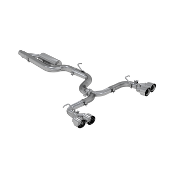 MBRP 15-19 VW Golf R Escape de salida única con respaldo de gato de 3 pulgadas Serie Pro con eliminación de válvula - T304