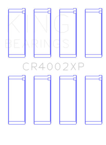 King Ford/Mazda DOHC 16 Valve/SOHC 16 Valve/SOHC 8 Valve Performance Rod Bearing Set - Size +.25mm