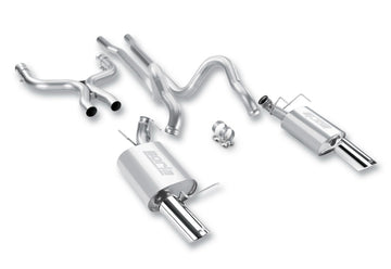Borla 2011-2012 Mustang GT 5.0L 8cyl 6spd RWD Escape de gato ATAK agresivo
