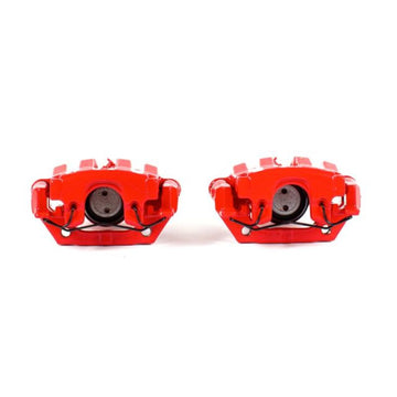 Power Stop 06-09 Pontiac Solstice Pinzas traseras rojas con soportes - Par