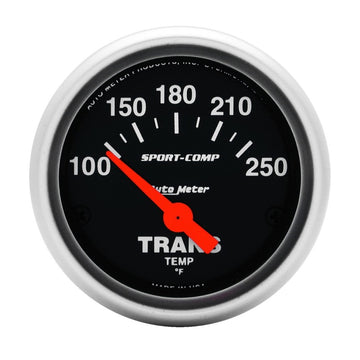 Autometer Sport Comp 100-250 F Trans Indicador de temperatura