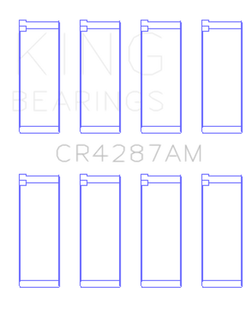 King Engine Bearings Acura B18C1/B18C5 L4 / Honda 110CI DOHC (Size +0.50) Rod Bearing Set