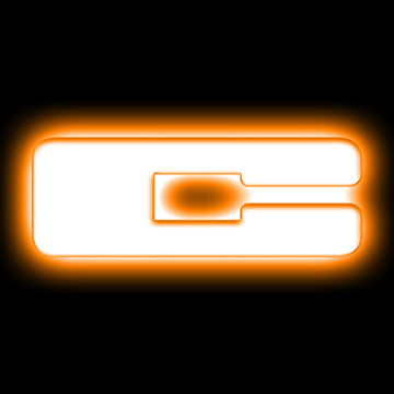 ORACLE Lighting Insignias de letras LED iluminadas universales - Acabado de superficie blanco mate - C