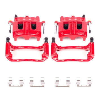Power Stop 02-05 Ford Explorer Pinzas delanteras rojas con soportes - Par