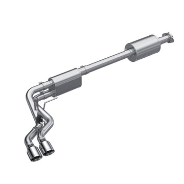 MBRP 2021+ Ford F150 Preeje doble aluminizado (perfil de calle) Puntas de diámetro exterior de 2.5 pulgadas Escape trasero de gato de 3 pulgadas