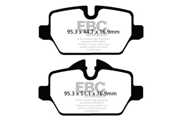 Pastillas de freno traseras EBC 10+ Mini Countryman 1.6 Cooper Redstuff
