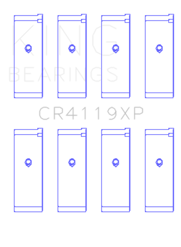 King Mitsubishi 4G91/4G92/4G93 16V XP - Series Performance Rod Bearing Set - Size STD