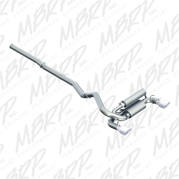 MBRP 2016+ Ford Focus RS Escape Cat-Back de doble salida de 3 pulgadas T409 SS