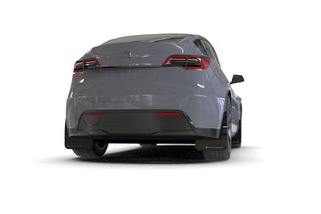 Rally Armor 20-26 Tesla Model Y, Juniper Y Black UR Mud Flap w/Blue Logo