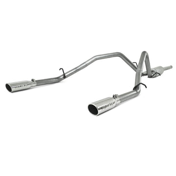 MBRP 2009 Chev/GMC 1500 4.8/5.3L EC/CC (excluyendo 8 camas) Cat Back Dual Split trasero