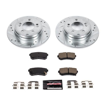 Power Stop 16-19 Hyundai Sonata Kit de freno deportivo trasero Z23 Evolution