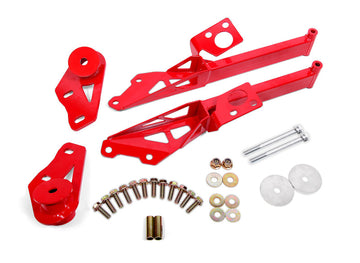 BMR Suspensión 15-18 Ford Mustang S550 IRS Soporte de bastidor auxiliar (rojo)
