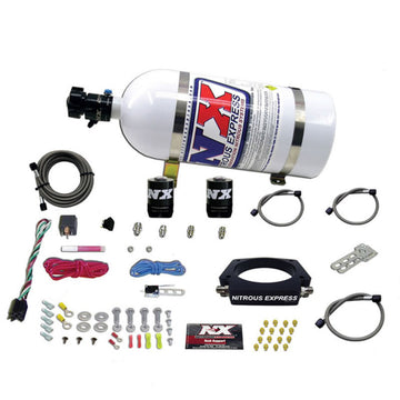 Nitrous Express GM LS Kit de placa nitrosa de 90 mm (50-400 HP) con botella de 10 lb