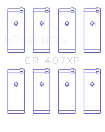 King Engine Bearings Nissan CA16DET/CA18DET/CA20ET (Size 0.5) Connecting Rod Bearings