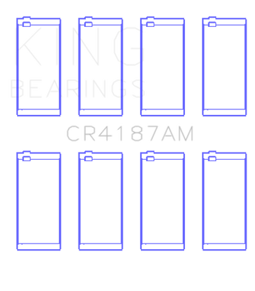 King Engine Bearings Toyota 2LT/3L AM-Series 4 Pairs Connecting Rod Bearing Set