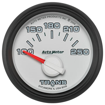 Autometer Factory Match Medidor de temperatura de transmisión electrónico de barrido corto de 52 mm, 100-250 grados F
