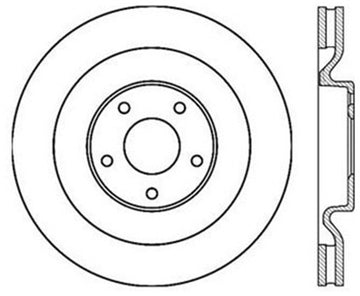 StopTech Power Slot 06-10 Corvette (Z06) / 10 Corvette Grand Sport Rotor CRYO ranurado delantero izquierdo