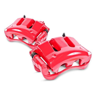 Power Stop 05-06 Saab 9-2X Pinzas delanteras rojas con soportes - Par