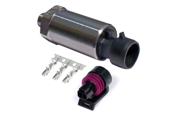 Haltech Sensor MAP de diafragma de acero inoxidable para deportes de motor de 5 barras 1/8 NPT (incluye enchufe y clavijas)