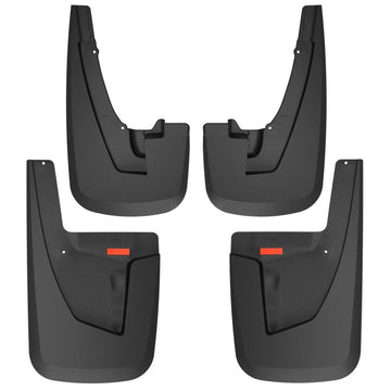 Husky Liners 19-20 RAM 2500/3500 sin guardabarros OEM Juego de guardabarros delantero y trasero personalizado - Negro