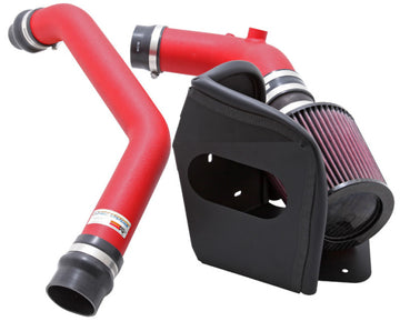 K&amp;N 08-09 Mitsubishi Evo X Wrinkle Red Typhoon Entrada de Ram corta
