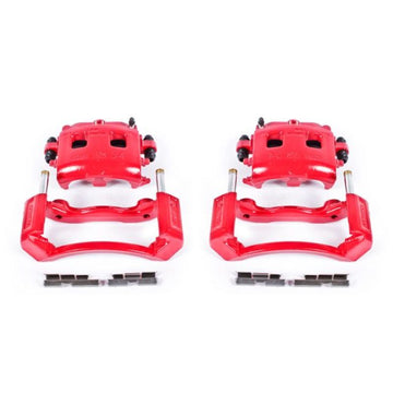 Power Stop 02-05 Dodge Ram 1500 Pinzas delanteras rojas con soportes - Par