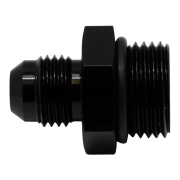 DeatschWerks Adaptador de llamarada 8AN ORB macho a 6AN macho (incluye junta tórica) - Negro mate anodizado