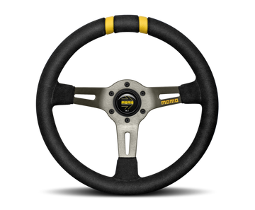 Volante Momo MODDRIFT 330 mm - Ante negro/Radios anth/2 rayas
