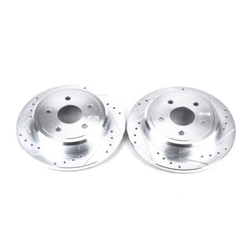 Power Stop 06-10 Jeep Commander Rear Evolution Rotores perforados y ranurados - Par