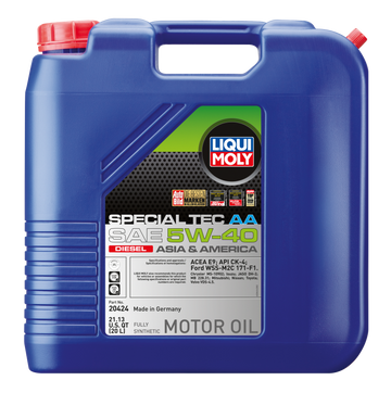 LIQUI MOLY 20L Special Tec AA Motor Oil SAE 5W40 Diesel
