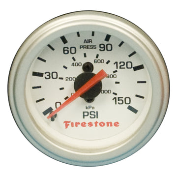 Manómetro único de repuesto Firestone - Cara blanca (para PN 2225/2229/2196) (WR17609181)