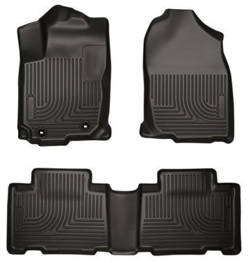 Husky Liners 13 Toyota RAV4 Weatherbeater Revestimientos negros para el piso del asiento delantero y segundo