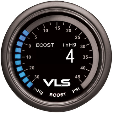 Revel VLS 52mm 30inHg-45PSI Medidor de impulso digital OLED