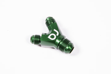Radium Engineering Accesorio de bloque adaptador en Y dual 6AN a 8AN