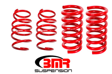 BMR 15-17 S550 Mustang Handling Version Muelles de descenso (juego de 4) - Rojo