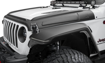 Bushwacker 07-18 Jeep Wrangler JK/JKU Trail Armor Hood Armor (juego de 3 piezas) - Tex. Negro