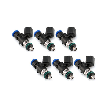 Injector Dynamics Inyector de 1340 cc, 34 mm de longitud, sin adaptador, junta tórica superior de 14 mm hacia arriba / junta tórica baja de 14 mm, cantidad 6