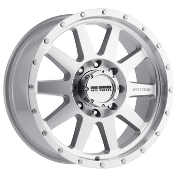 Método MR301 Rueda estándar de capa transparente/mecanizada CB de 17 x 9 -12 mm con desplazamiento de 8 x 6,5 de 130,81 mm