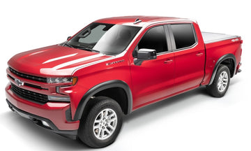Bushwacker 19-21 Chevrolet Silverado 1500 estilo OE 4 piezas guardabarros negro liso