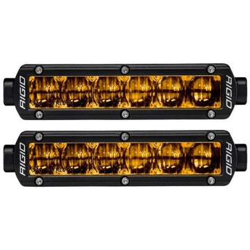 Luces antiniebla Rigid Industries serie SR Pro Dot / SAE de 6 pulgadas (par) - Amarillo selectivo