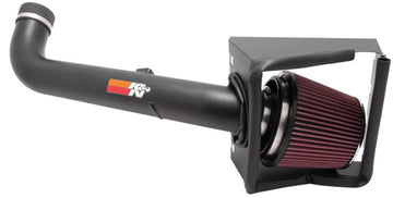 K&amp;N 07-08 Ford F250 SD V8-5.4L Kit de rendimiento de alto flujo negro